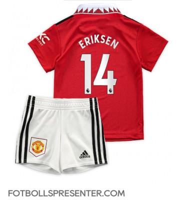 Manchester United Christian Eriksen #14 Hemmatröja Barn 2022-23 Kortärmad (+ korta byxor)